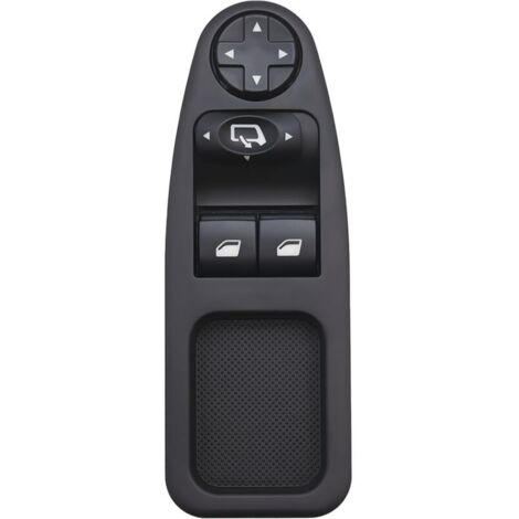 Levé Vitre Avant Gauche Drive CÔTÉ Vitre Électrique Interrupteur Principal 6554.ZJ, Interrupteur de Lève-Vitre Compatible pour Citroen Peugeot Fiat 2007-2016