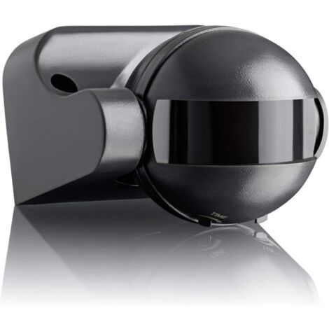 Détecteur de Mouvement Extérieur IP44, Montage en Saillie du Mural, Capteur Infrarouge, 12m / 180°, orientable, Max. 1200W/300W