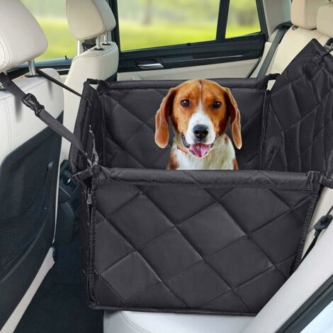 Siège auto pour chien imperméable – Tissu Oxford 600D – Protection latérale – Installation facile avec 4 verrous de sécurité