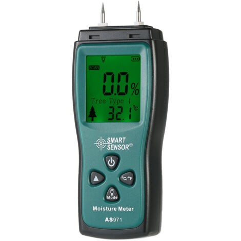 SUNXURY Contact Digital Wood Moisture Tester, Moisture Detector, Wood Moisture Meter (1/5)