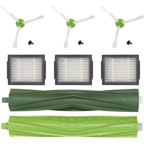 Pièces de rechange pour iRobot Roomba i6 i7 i3 i4 i8 E5 E6 Filtre d'aspirateur pour Roomba i3+ i7+ i8+ j7 j7+ Plus Accessoires pour brosse latérale de filtre Roomba, brosses en caoutchouc multi (1/5)
