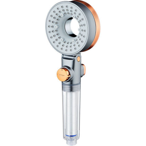 Pommeau de Douche Economie D'eau, Anti Calcaire Douchette avec Filtre, Haute Pression Pomme avec 3 Modes de Jet, SPA Pomme de Douche (1/5)