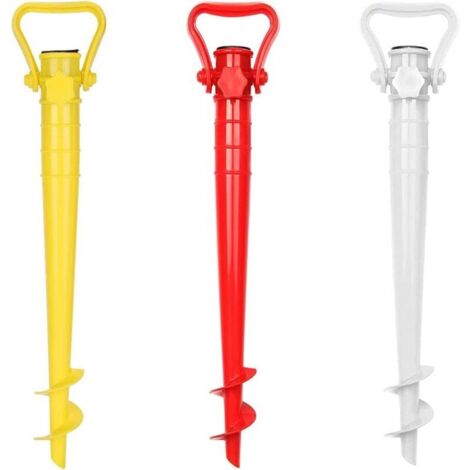 3 Pièces Porte Parapluie De Plage, Ancrage Au Sol pour Parasol, Ancre De Sable De Parapluie De Plage, pour Parasol De Jardin, Mangeoires d'oiseaux, Belvédère, Drapeaux (1/5)