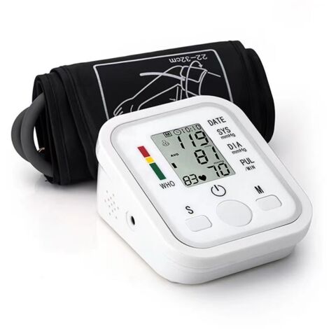 Tonomètre de compteur de battement de coeur de moniteur de mesure de tension artérielle de bras de Digital d'affichage à cristaux liquides (1/4)