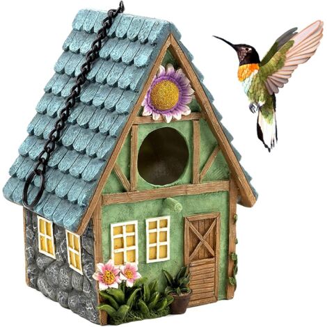 Nichoir Oiseaux Exterieur,Nichoirs à Oiseaux Sauvages,Repos Douillette pour Oiseaux,21x15x13cm