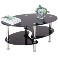 3-in-1 Coffee Table with Hidden Compartments and Open Shelf, Extendable and Extendable Coffee Table, 4-8 People Dining Table with Folding Tray, 90 x 48 x 62 cm (B)