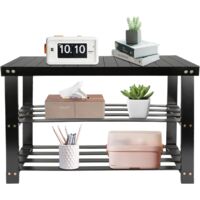 Waterproof Outdoor Shoe Cabinet, Wooden Shoe Rack, Shoe Rack, Tall and Narrow Shoe Rack for Entrance, Dormitory, Under Bed, 25 x 25 x 86 cm (5) (Original Wood Colour)