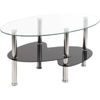 3-in-1 Coffee Table with Hidden Compartments and Open Shelf, Extendable and Extendable Coffee Table, 4-8 People Dining Table with Folding Tray, 90 x 48 x 62 cm (B)