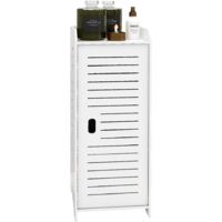 Waterproof Bathroom Cabinets, Bathroom Storage Cabinet with Open Shelf, Freestanding Floor Cabinets, Corner Cabinet for Bedroom, Kitchen, Hallway, 40 x 25 x 90 cm