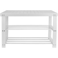Waterproof Outdoor Shoe Cabinet, Wooden Shoe Rack, Shoe Rack, Tall and Narrow Shoe Rack for Entrance, Dormitory, Under Bed, 25 x 25 x 86 cm (5) (Original Wood Colour)