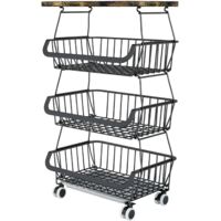 Kitchen Under Sink Shelf Under Sink Storage Cupboard Under Sink Organizer with Drawers for Kitchen Bathroom 29 x 38 x 49 cm (Black)