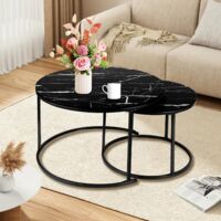 3-in-1 Coffee Table with Hidden Compartments and Open Shelf, Extendable and Extendable Coffee Table, 4-8 People Dining Table with Folding Tray, 90 x 48 x 62 cm (B)
