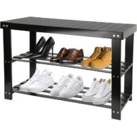 Waterproof Outdoor Shoe Cabinet, Wooden Shoe Rack, Shoe Rack, Tall and Narrow Shoe Rack for Entrance, Dormitory, Under Bed, 25 x 25 x 86 cm (5) (Original Wood Colour)