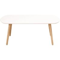 Dining Table Dining Dining Restaurant Home Interior MDF Bistro/Cafe/Bar/Kitchen Table Wood Board + Iron Legs, 60 x 60 x 72 cm (A)