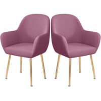 Curved Back Chair Covers for Dining Chairs Set of 2, Restaurant Chair Cover Dining Room Chair Covers, Armchair Cover Soft Seat Cover Protector, Office Stool Chair, Violet