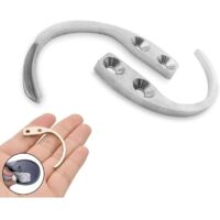 Ahlsen Detacheur Antivol, Detacheur cle Securite, 2 Pièces Antivol Crochet Détacheur, Clé de Verrouillage de Sécurité pour Séparateur EAS Vêtements Chaussures Épinglettes Étiquettes Dures