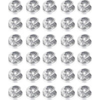 30 clips de fixation pour verre, clips pour meubles en verre, pinces en plastique pour panneaux de verre, pinces pour cadres de 3 à 4 mm d'épaisseur