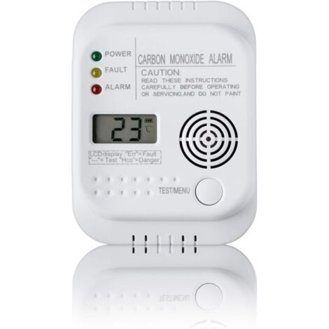5-in-1 Carbon Monoxide & Natural Gas Detector With Temp & Humidity Display – Plug-In With Battery Backup, Portable For Home, Hotel, Or Travel (1 Pack)