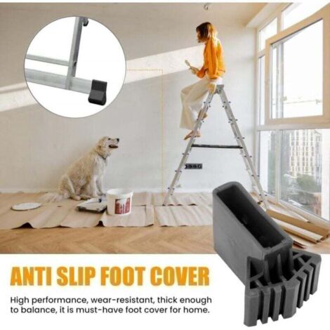 Ladder Rafters Ladder feet: Set of 4 replacement ladder caps for telescopic ladders ...