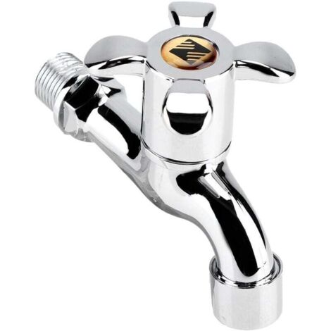 Plastic washing machine tap, sink and washbasin tap with single spout ...