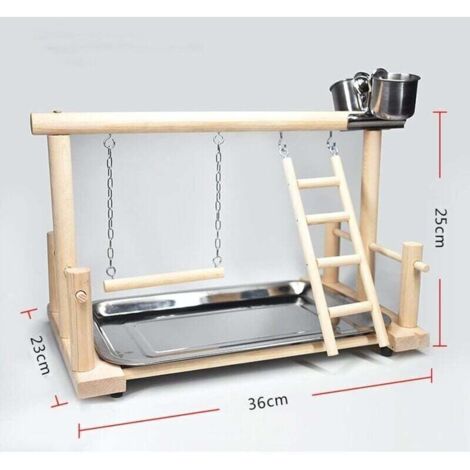Avian Play Area Installation Help Reference: Bird Play Area Toy For Parrots Cockatoo Cage Accessory With