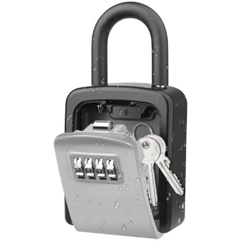 Secure key box with programmable combination and wall mounting - Key ...