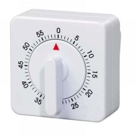 Small mechanical timer with square pendulum, 60 minutes/1 hour portable ...