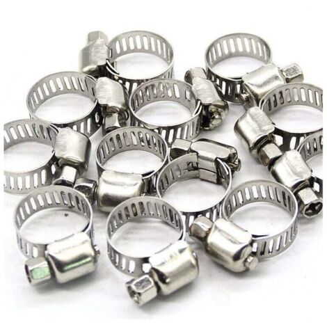 Stainless Steel Hose Pipe Clamps Clips Fastener,13,19mm 2pcs Stainless Steel Hose Pipe Clamps Clips Fastener,13,19mm 2pcs
