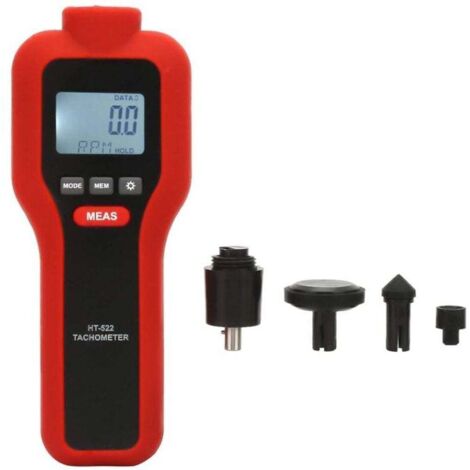 2-in-1 LCD Digital Tachometer: 2-99999 RPM Non-Contact Tachometer and 2 ...