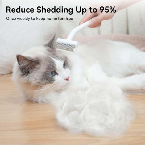 Cat brush for long-haired cats, detangling tool and comb to remove ...