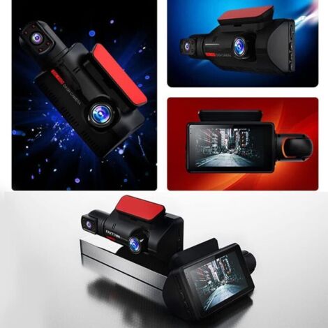 1296P DVR Dash Camera Car, Front & Inside Dual Camera Car Dashcam ...
