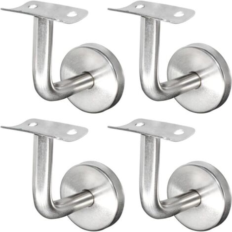 Support For Metal Railing Stainless Steel 304 Handrail Support for Stair Railing, Wall Mounted ...