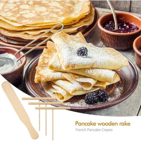 Set, Crepe Maker, 1 Wooden Crepe Spatula and 3 Crepe Rakes, Crepe ...