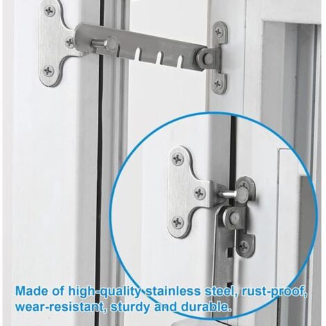 Metal Child Window Lock Stainless Steel Window Restrictor, No Drilling Required, Window Lock ...