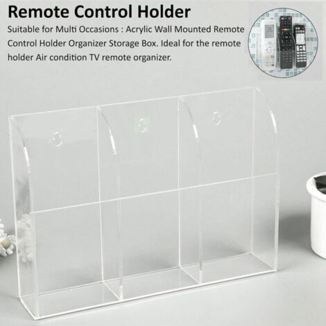 Remote Ac Case Acrylic Desktop Remote Control Holder, Air Conditioner TV Remote ...