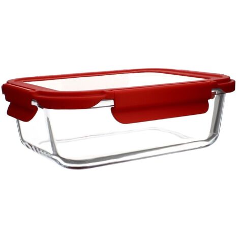 Boîte hermétique rectangle en verre 1040ml, CRISTAL (1/5)