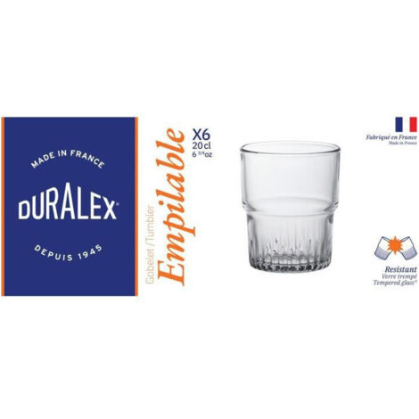 6 x verres EMPILABLE - 20cl - Duralex (1/2)