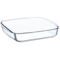 Plat cuisson carré en verre - 21cm - Ô Cuisine