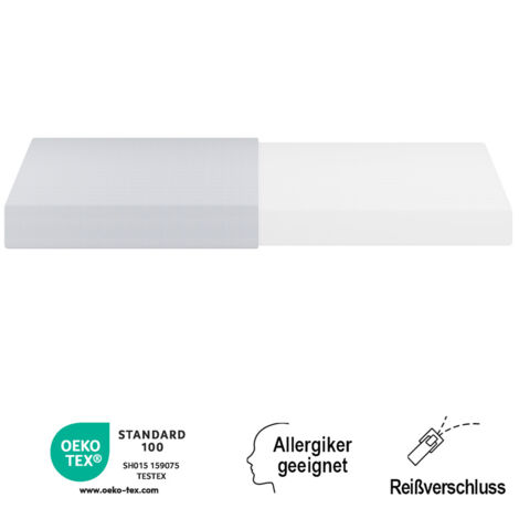 Matelas Confortable Couvre-Lit avec Particules Antidérapantes et Poignées Ergonomique Respirant et Durable Dureté H3 - Certifié Oeko-Tex 90x200cm (1/5)