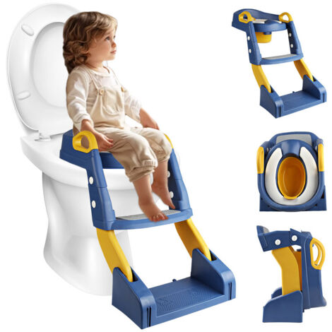 Toilettentrainer Toilettenaufsatz WC Sitz Toilettensitz mit Treppe für Kinder