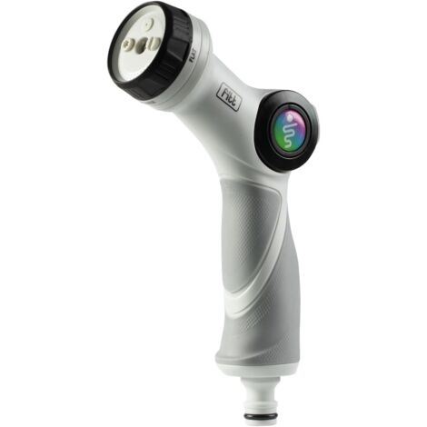 FITT Multi-Jet Spray Gun for Garden Hose with Ergonomic Handle and Flow Regulator. 4 Spray Patterns