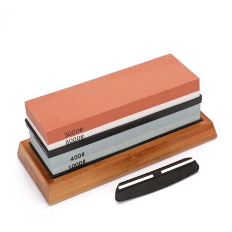 400/1000 double-sided silicon carbide sharpening stones + 3000/8000 double-sided fine-grit white diamond sharpening stones. Sharpening stone set without correction.