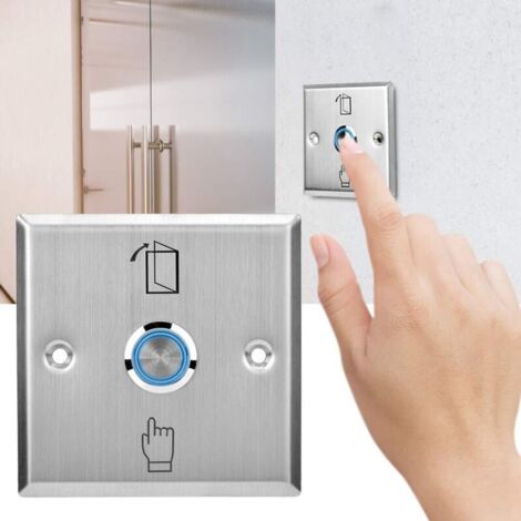 Stainless steel door push button, access control system release button ...