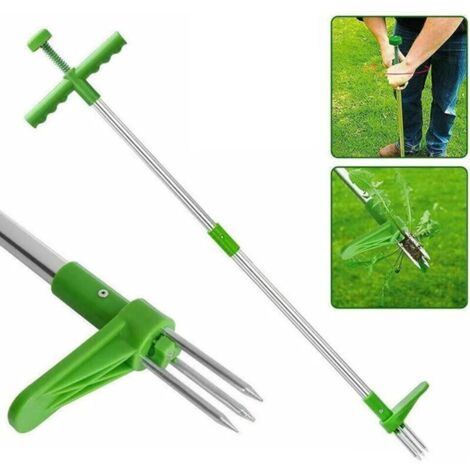 Manual Weed Puller, Stand-Up Weed Puller, Long Adjustable Handle, Weed Root Removal Tool, Garden Weeds, Lawn (1/5)