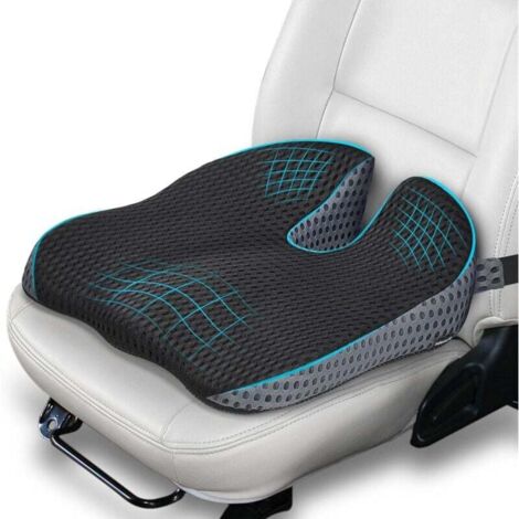 Adult car seat booster cushion made of memory foam, non-slip, for car, office or truck