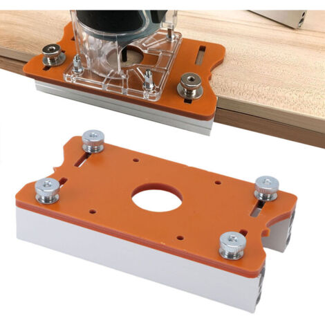 2-in-1 router bit support for wood routers, with integrated groove cutter. Inner diameter: 65 mm. Wood thickness: 0 to 5 cm. (1/5)