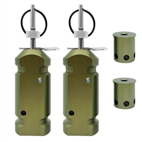 2-Piece Perimeter Trigger Alarm, 12 Gauge Wired Camping Warning System, Security Defense Device for 360° Coverage, Quad