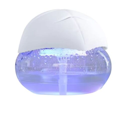 Water-based air purifier with 7 color-changing LEDs, revitalizing and sanitizing, EU plug, white.