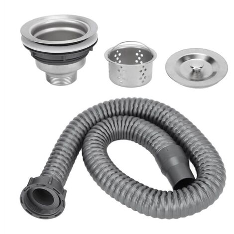 Stainless steel sink drain plug, shampoo bowl for hair salon with bed drain