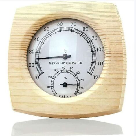 Accessoire de sauna Sauna intérieur extérieur Fournitures de sauna Pointeur à induction Hygromètre domestique Hygromètre Hygromètre Thermomètre de sauna